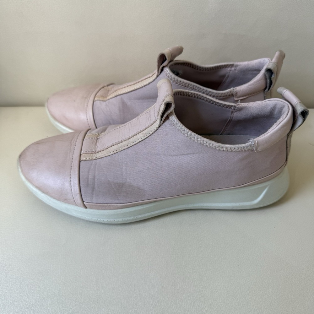 ECCO Soft 7 Slip-On Sneakers Women's EU 37 US 6 Pink Leather Comfort Shoes